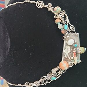 Vintage SIVER  "Kitchen Sink" Necklace